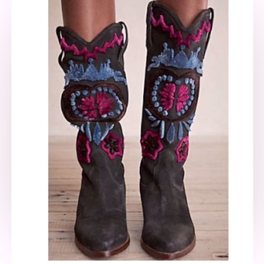NWT Free People roundhouse leather boots size 11